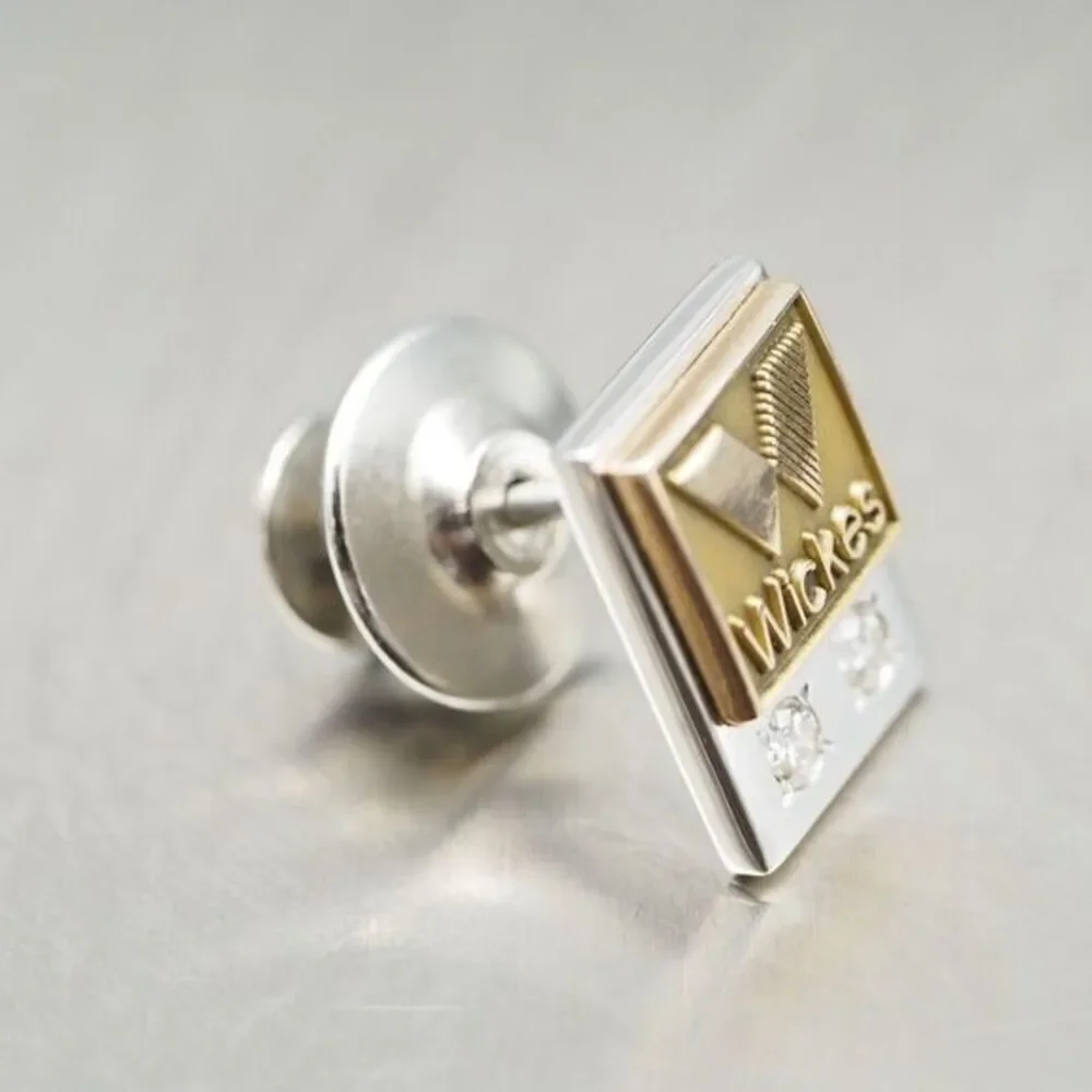 10k Gold + Diamond O.C. Tanner Wickes Pin 3 grams Vintage